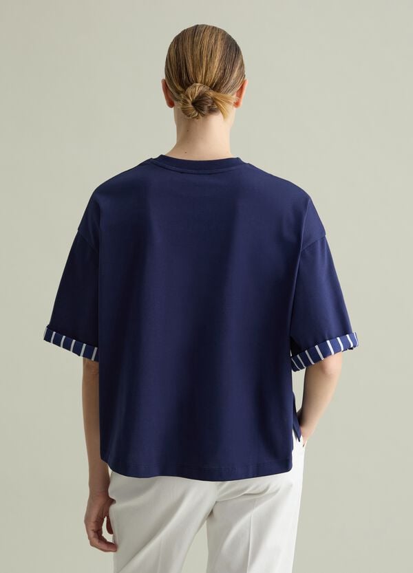 Ovs T-shirt Oversize Con Dettaglio A Contrasto