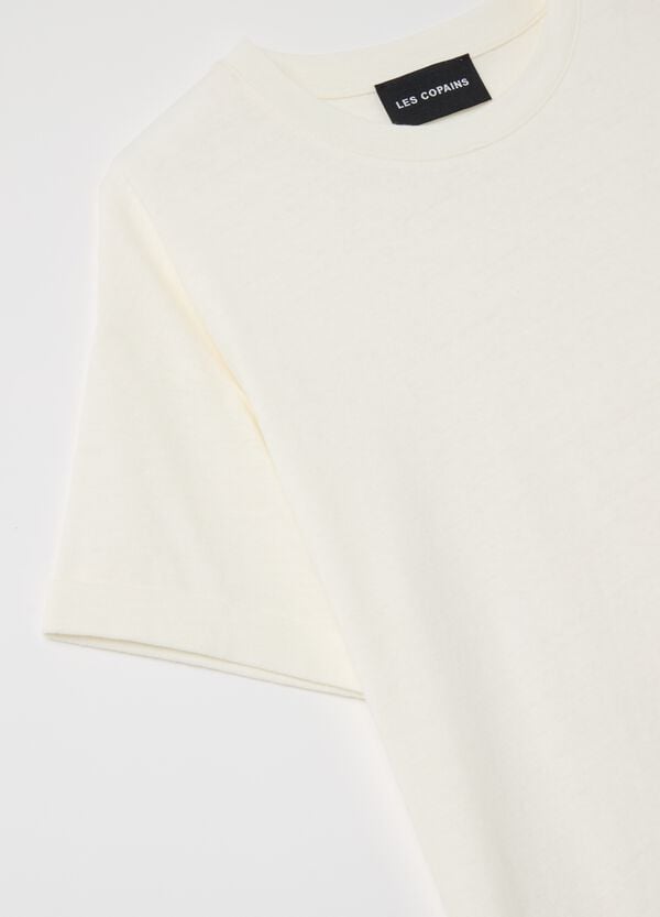 Ovs T-shirt Oversize In Cotone E Lino