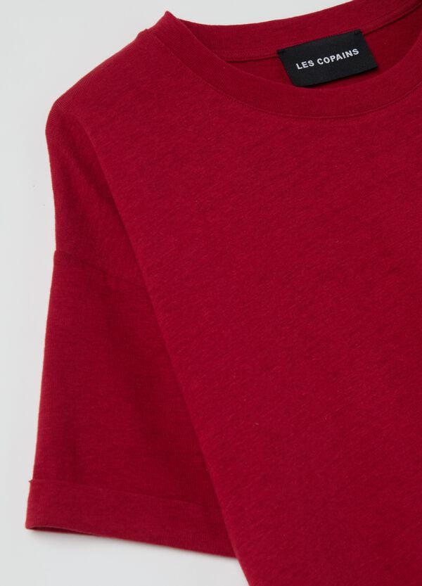 Ovs T-shirt Oversize In Cotone E Lino