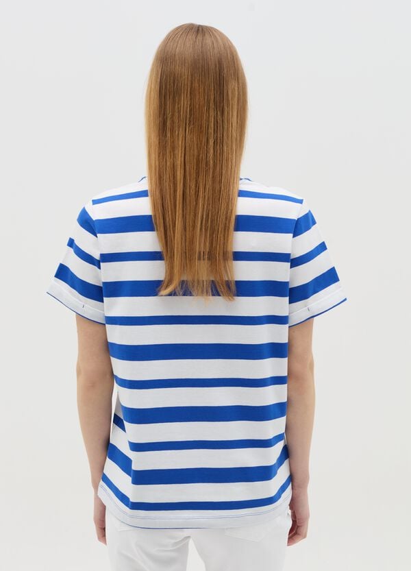 Ovs T-shirt Premaman A Righe Scollo A V