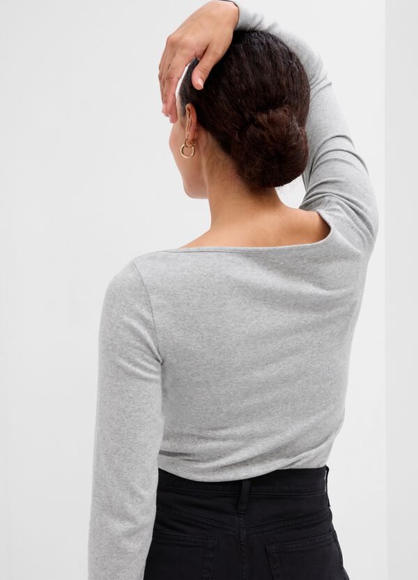 Ovs T-shirt Scollo A Barchetta In Cotone E Modal