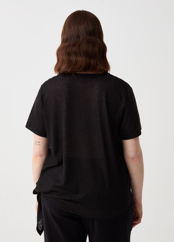 Ovs T-shirt Scollo A V Con Profilo Etnico Curvy