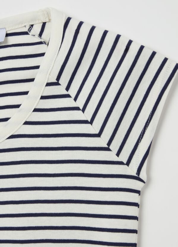 Ovs T-shirt Scollo A V E Maniche Raglan