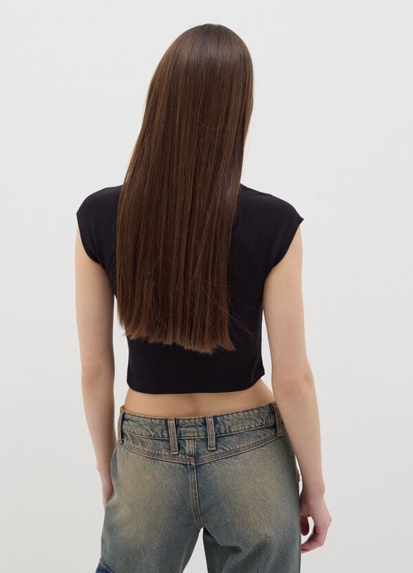 Ovs T-shirt Scollo A V E Maniche Raglan