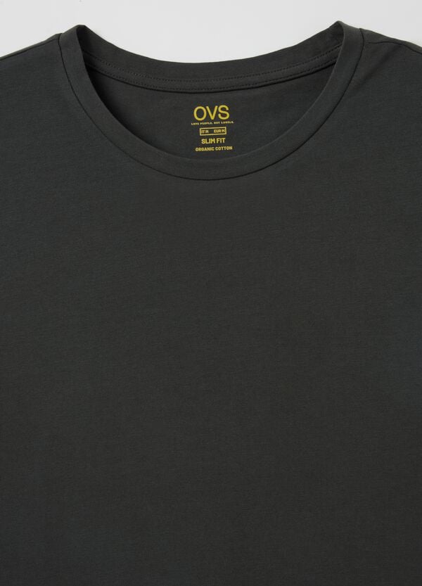 Ovs T-shirt Slim Fit In Cotone Bio