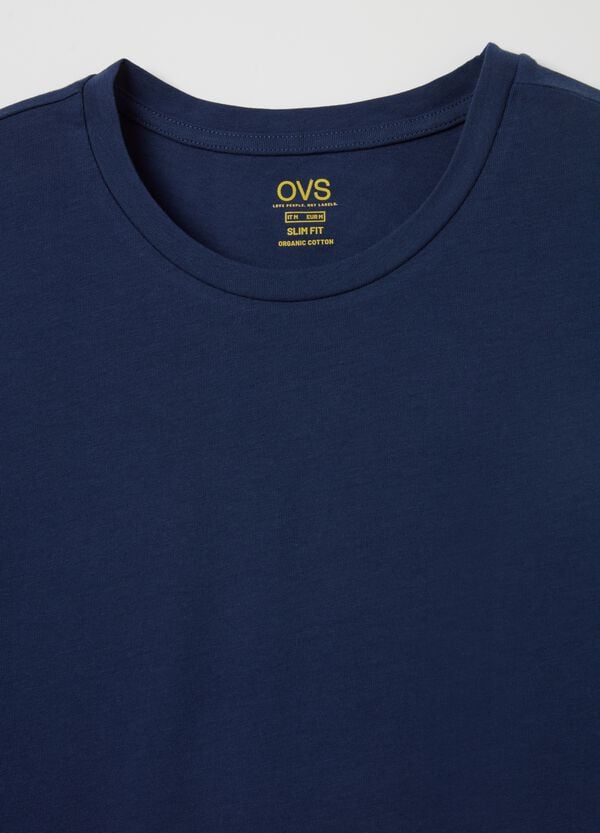 Ovs T-shirt Slim Fit In Cotone Bio