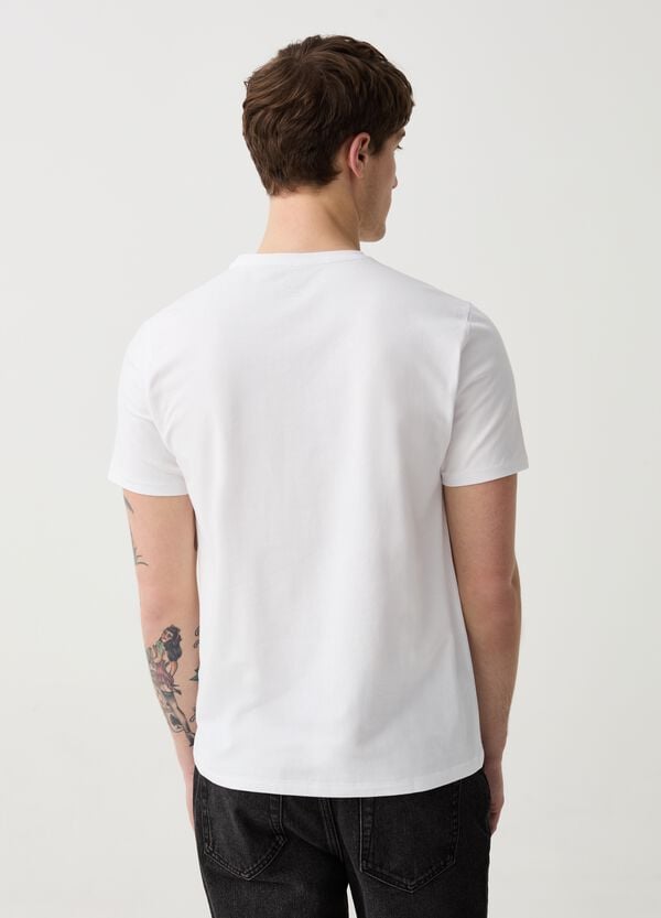 Ovs T-shirt Slim Fit In Cotone Bio Stretch