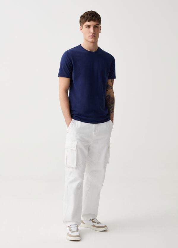 Ovs T-shirt slim fit in cotone bio stretch