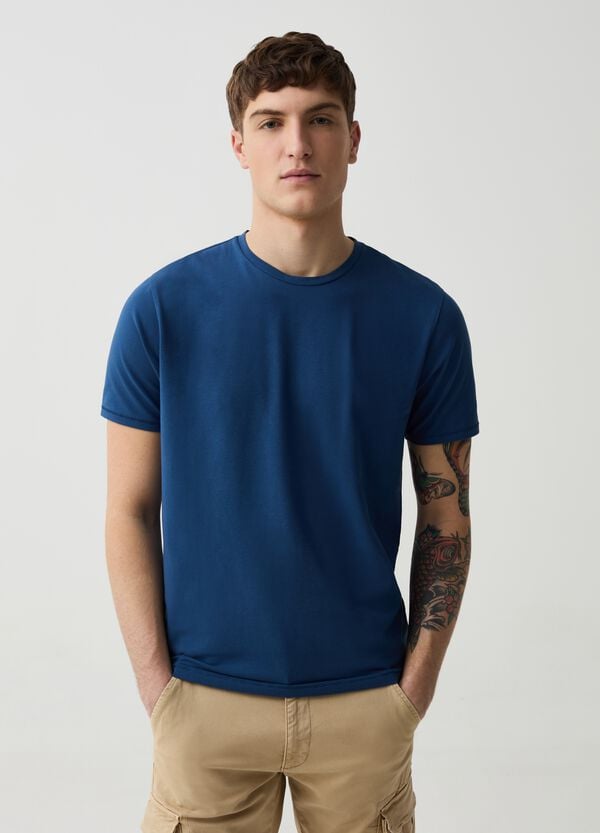 Ovs T-shirt slim fit in cotone bio stretch