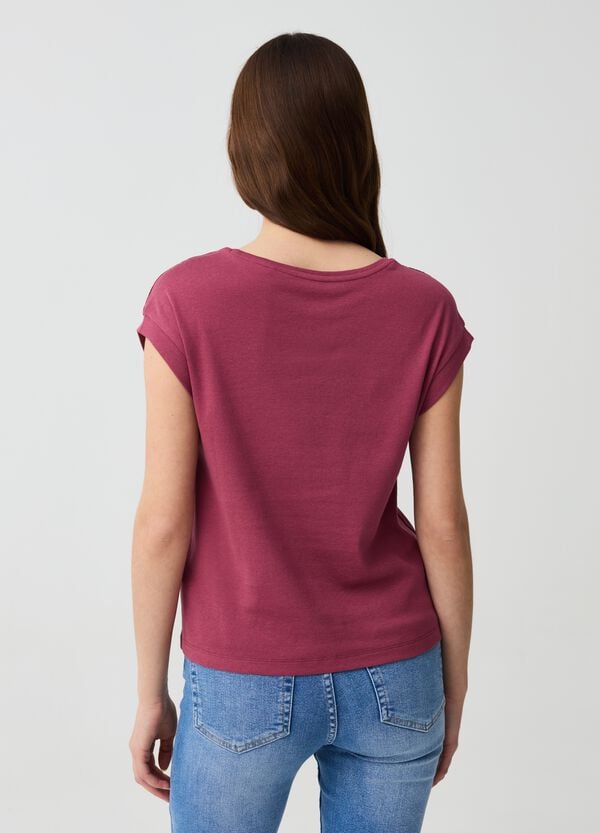 Ovs T-shirt Smanicata Con Applicazione Crochet