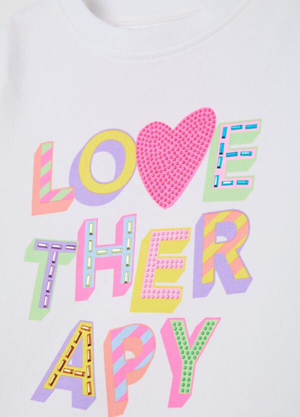 Ovs T-shirt Stampa E Applicazioni Love Therapy