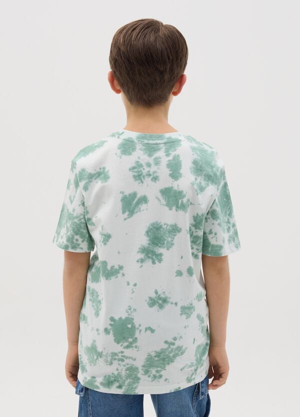 Ovs T-shirt Tie Dye Con Stampa Lettering