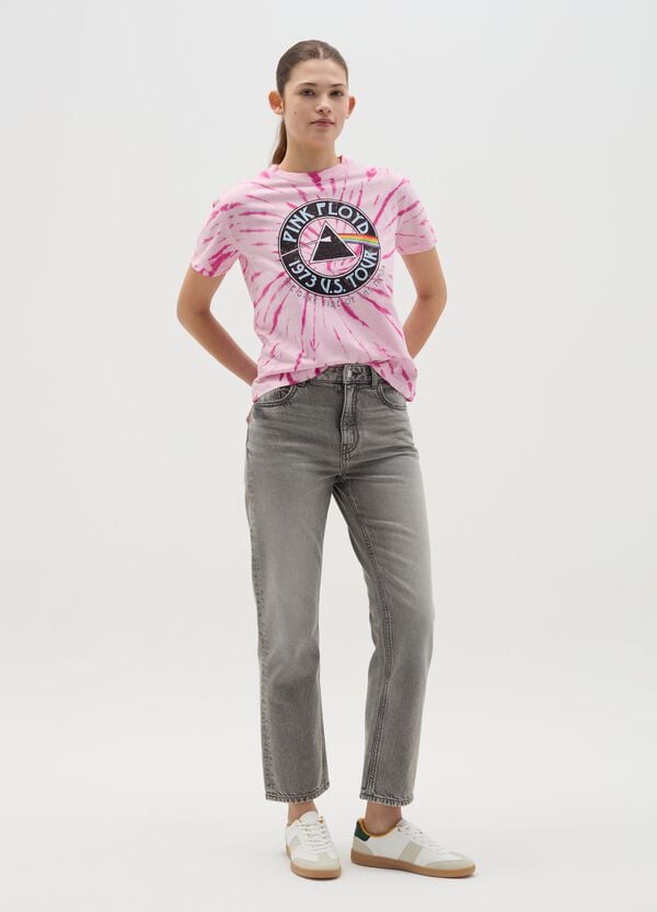Ovs T-shirt Tie Dye Con Stampa Pink Floyd