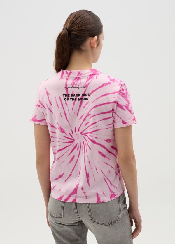 Ovs T-shirt Tie Dye Con Stampa Pink Floyd