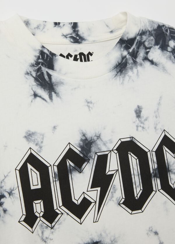 Ovs T-shirt Tie Dye Stampa AC/DC