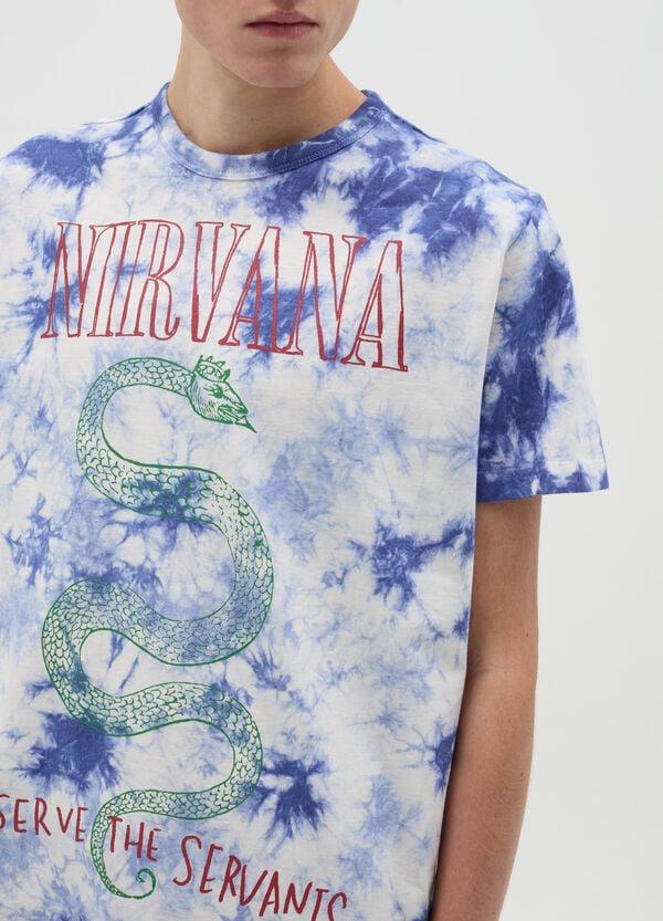 Ovs T-shirt Tie Dye Stampa Nirvana