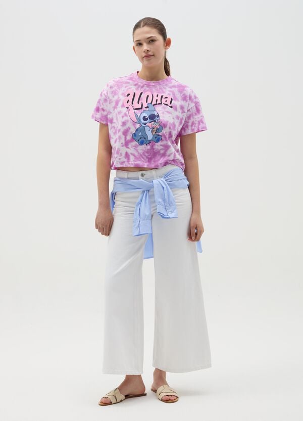 Ovs T-shirt Tie Dye Stampa Stitch