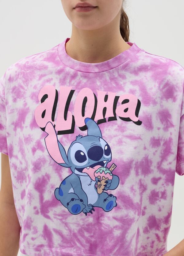 Ovs T-shirt Tie Dye Stampa Stitch