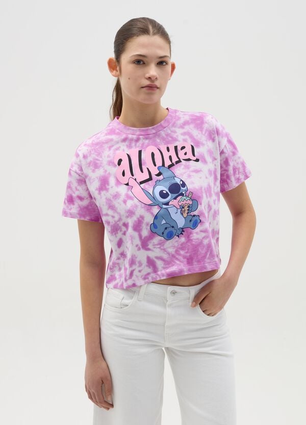 Ovs T-shirt Tie Dye Stampa Stitch