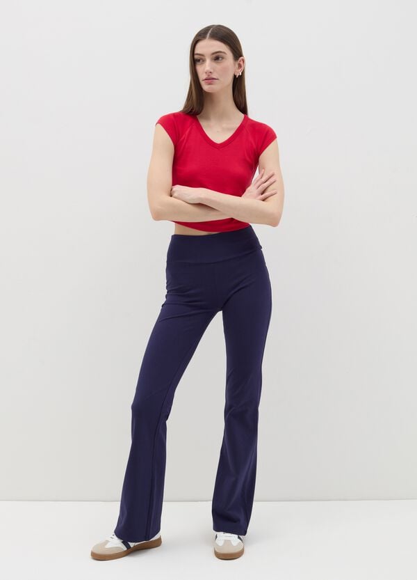 Ovs T-shirt Tinta Unita Con Scollo A V