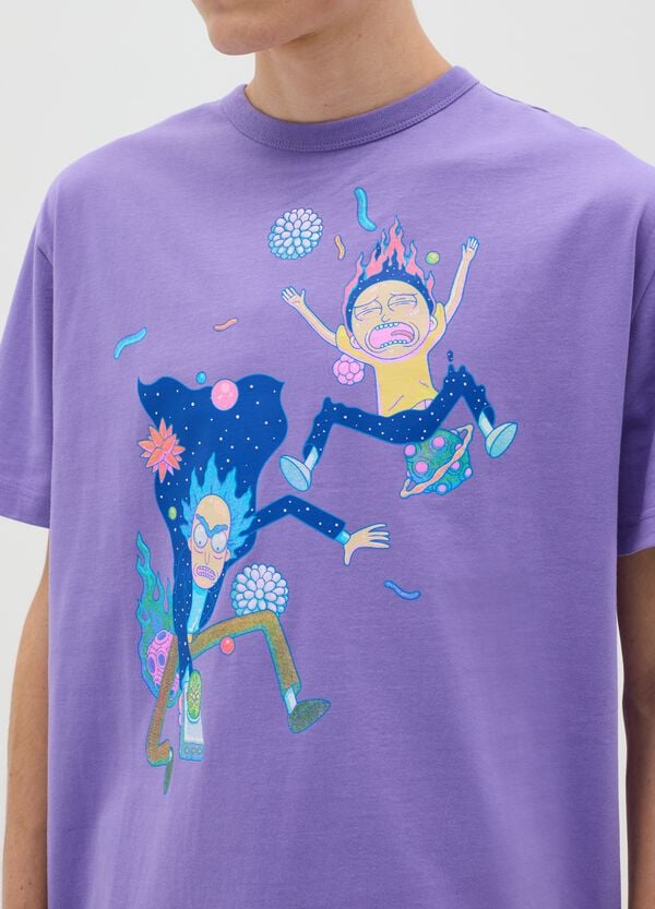 Ovs T-shirt Viola Stampa Rick And Morty