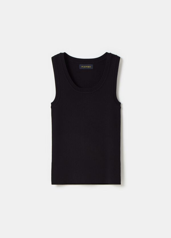 Ovs Tank Top A Costine Con Scollo Rotondo