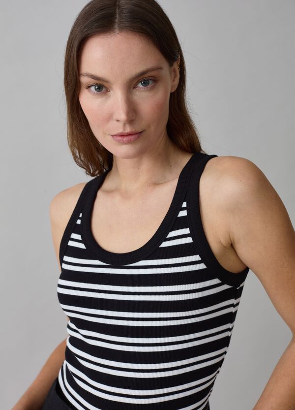 Ovs Tank Top A Costine Fantasia A Righe