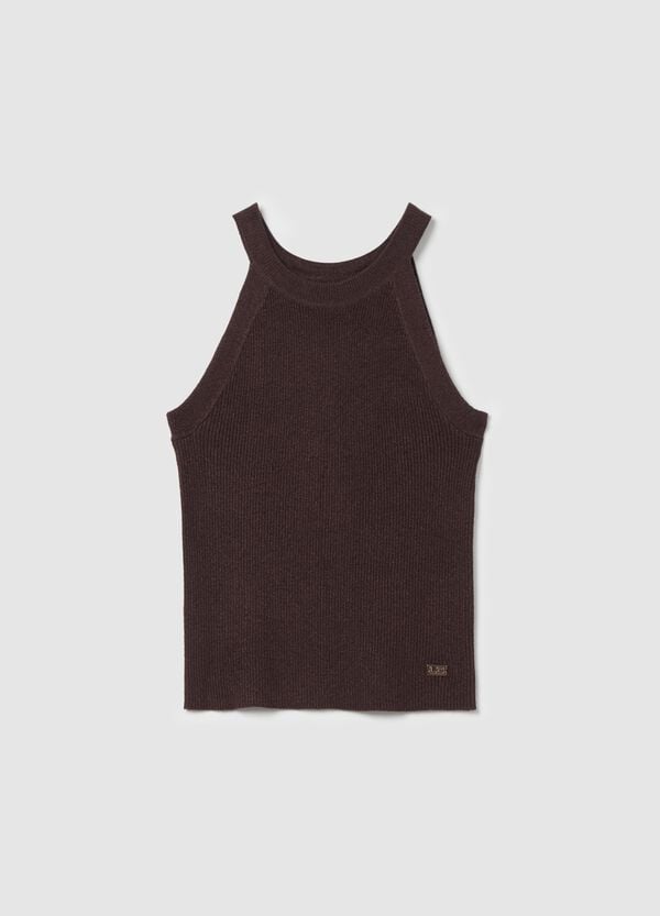 Ovs Tank top a costine in lurex
