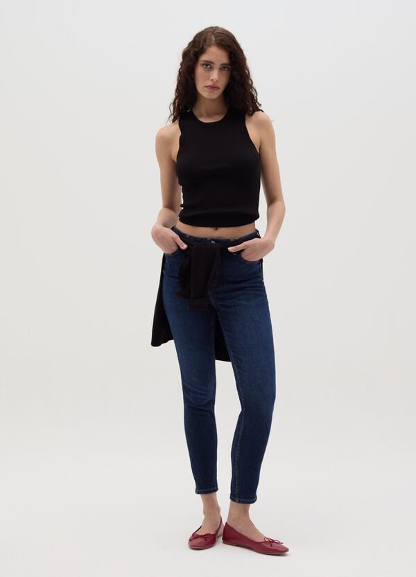 Ovs Tank Top A Costine Scollo Halter