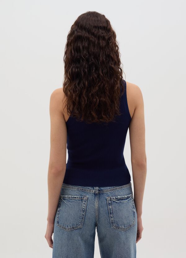 Ovs Tank Top A Costine Scollo Halter