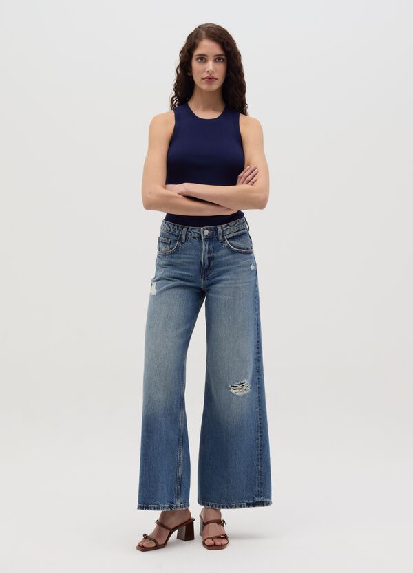 Ovs Tank Top A Costine Scollo Halter