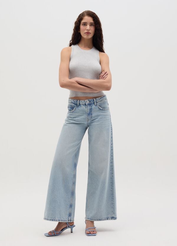 Ovs Tank Top A Costine Scollo Halter