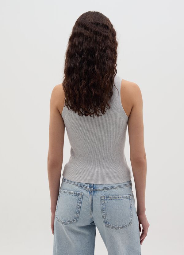 Ovs Tank Top A Costine Scollo Halter