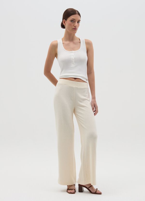 Ovs Tank Top A Costine Scollo Serafino