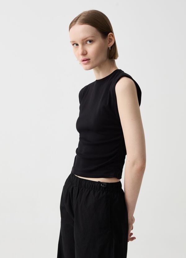 Ovs Tank Top Boxy Fit Con Arricciatura