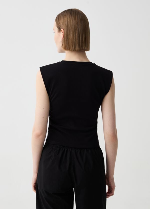 Ovs Tank Top Boxy Fit Con Arricciatura