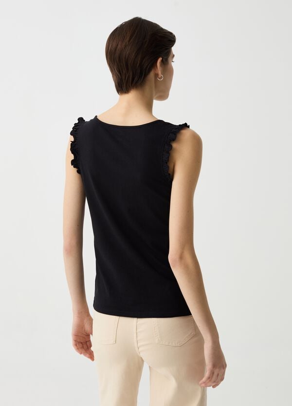 Ovs Tank Top Con Rouche