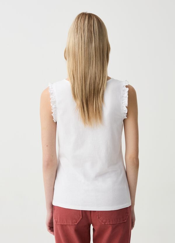 Ovs Tank Top Con Rouche