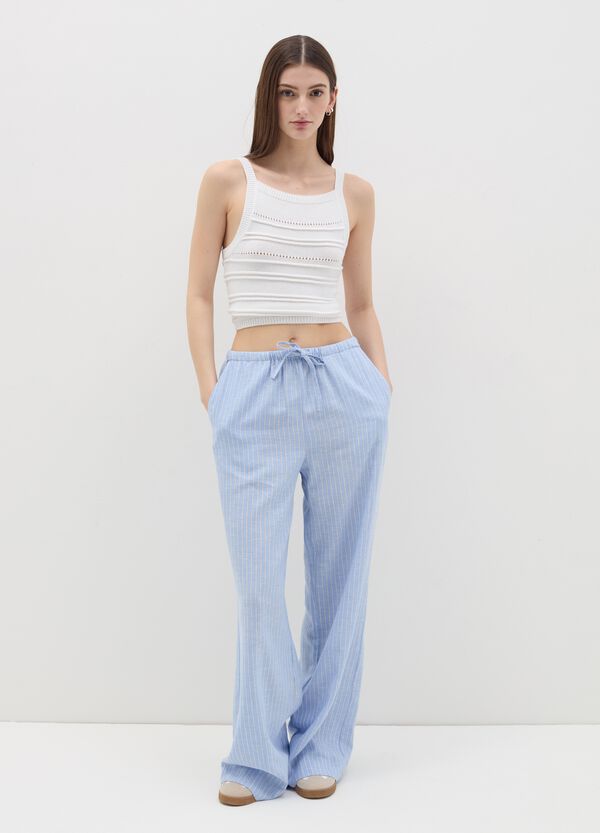 Ovs Tank Top Cropped Crochet