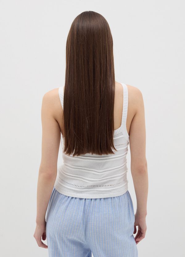 Ovs Tank Top Cropped Crochet