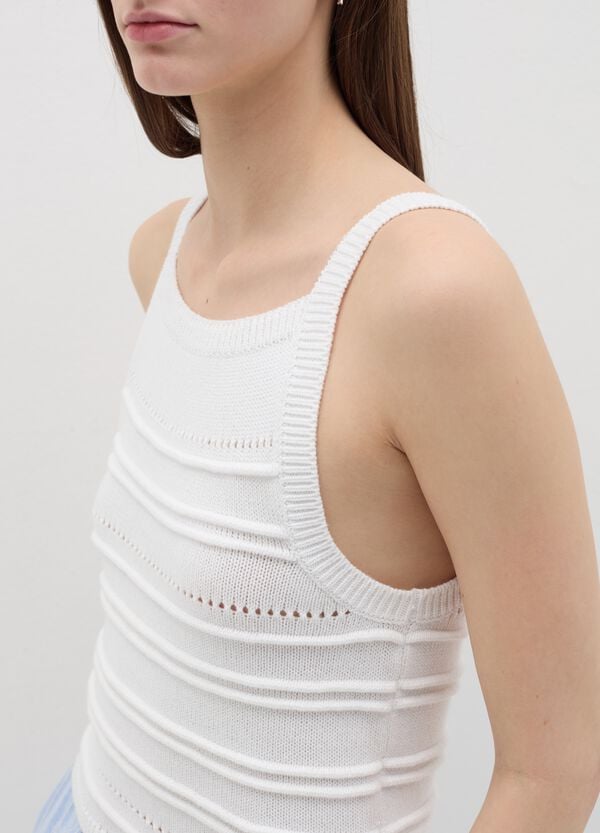 Ovs Tank Top Cropped Crochet