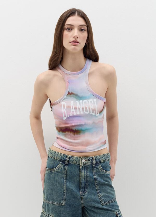 Ovs Tank top cropped Tie Dye B.ANGEL X MARE FUORI