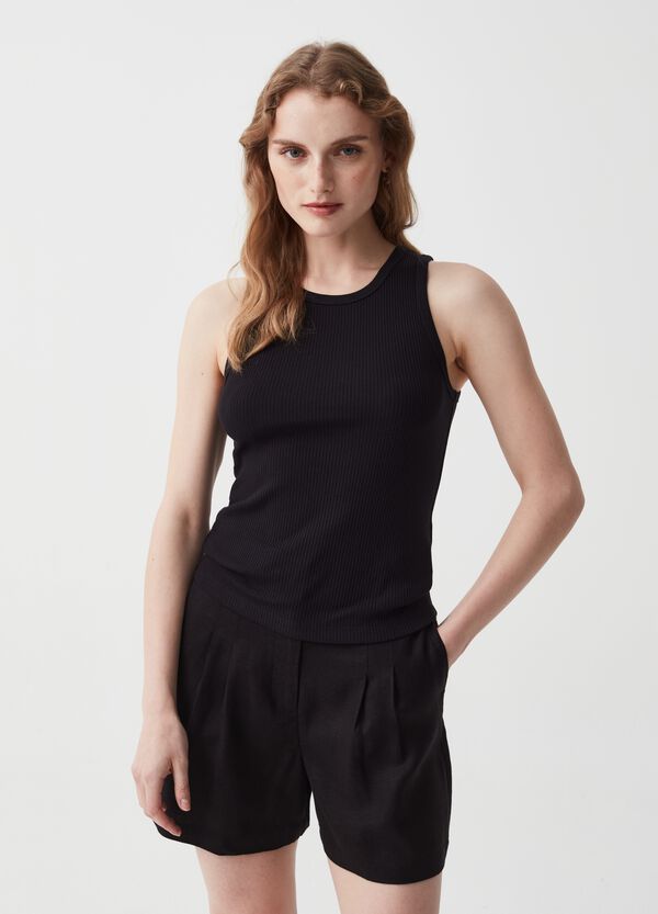 Ovs Tank top Essential a costine sottili