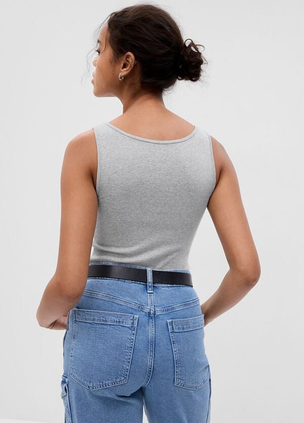 Ovs Tank Top In Cotone E Modal Stretch