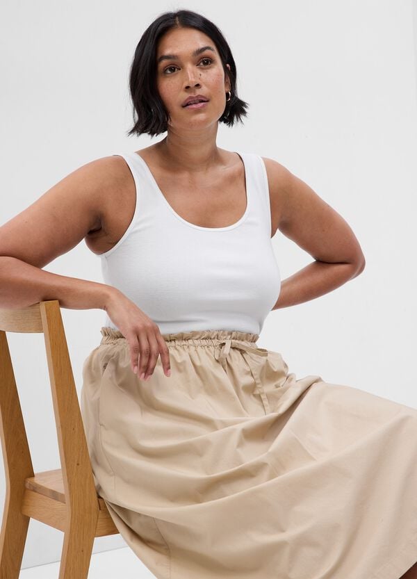 Ovs Tank Top In Cotone E Modal Stretch