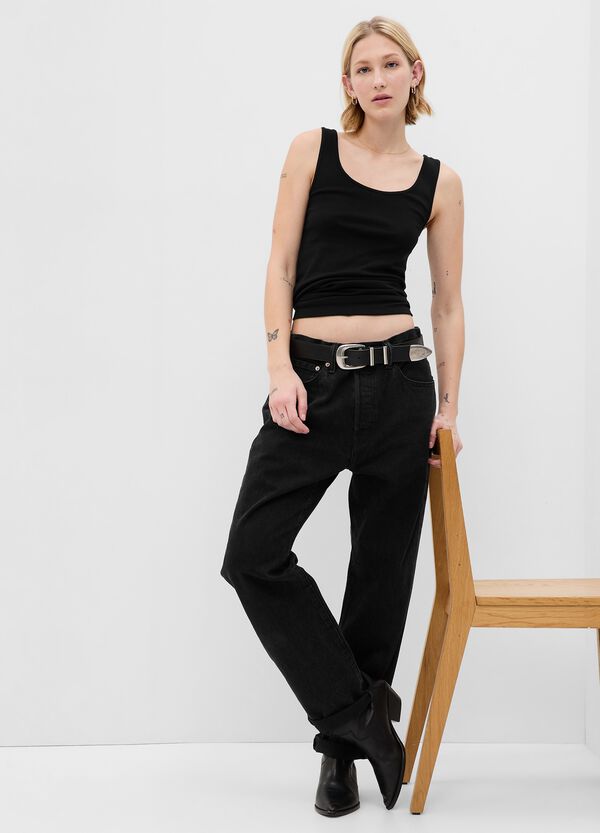 Ovs Tank Top In Cotone E Modal Stretch