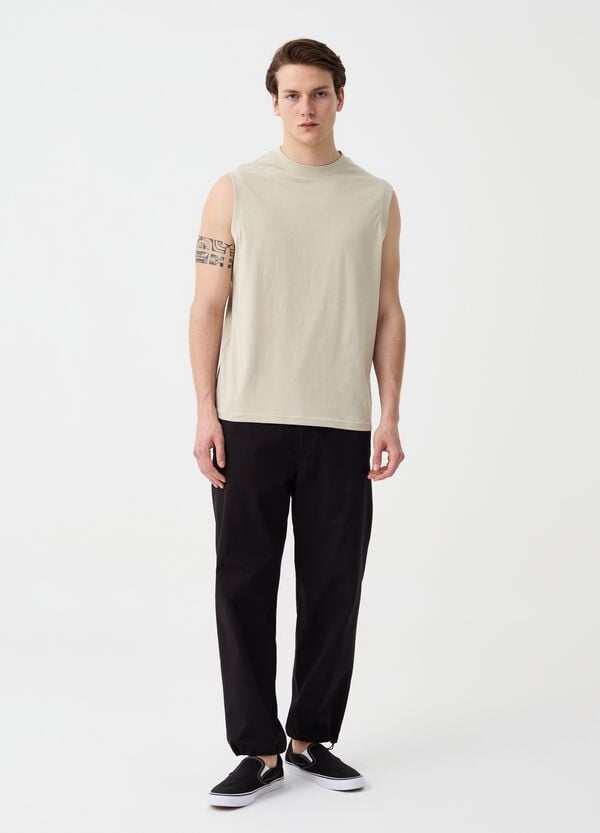 Ovs Tank top in cotone girocollo