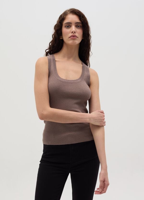 Ovs Tank Top In Lurex A Costine