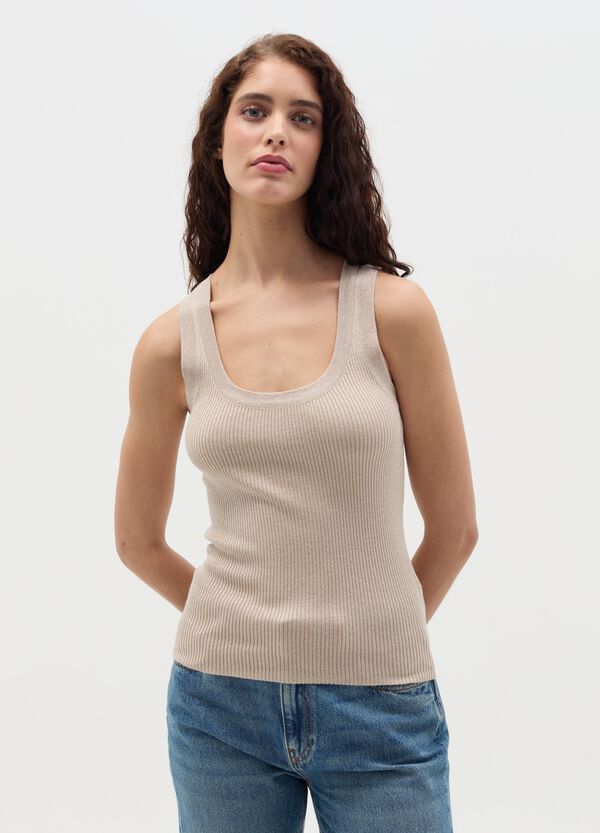 Ovs Tank Top In Lurex A Costine
