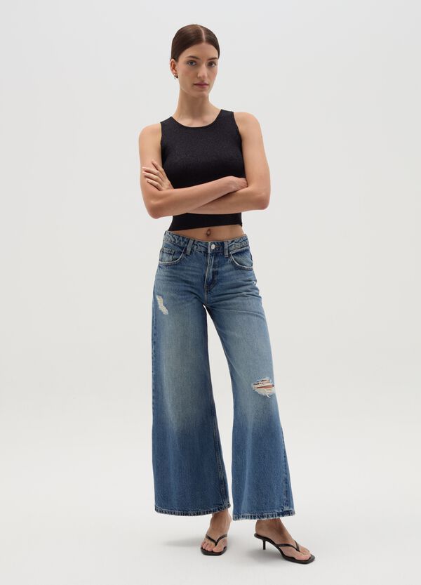 Ovs Tank Top In Lurex A Costine